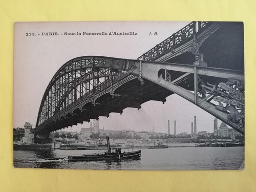 Cpa paris bateau sous - cpa,