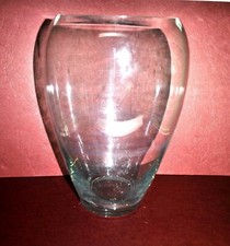 Grand vase obus VINTAGE en verre soufflé - 30 cm de haut