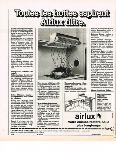 Publicite 1977 airlux - ,