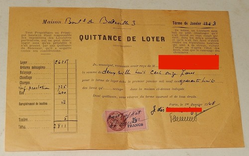 Quittance loyer reglement - de, &