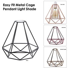 Suspension Cage en métal Plafonnier industriel à abat-jour en fil de fer