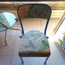 CHAISE D'ECOLE ET DECORATION CARTE DE GEOGRAPHIE ASIE DU SUD-EST