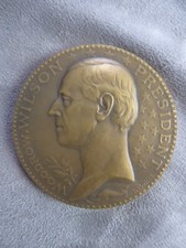 Grande MEDAILLE: LE PRESIDENT DES ETATS-UNIS à la CHAMBRE DES DEPUTES. 1919.