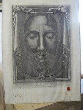 GRAVURE "EFFIGIE JESUS CHRIST" 1886 VATICAN