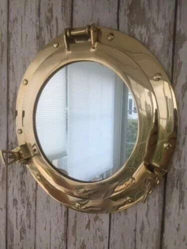 Miroir hublot laiton - miroir,