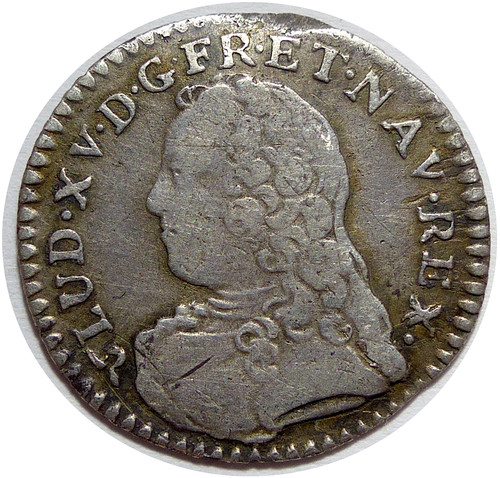 Louis écu aux rameaux - xv,