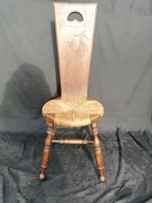 Chaise Ancienne grand dossier/Alsace? Lorraine ?/chaise paille vintage