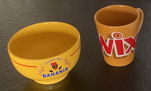 Grand bol vintage chocolat - grand,