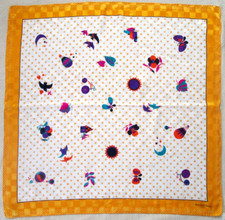 BALENCIAGA  Foulard  soie  en TBEG vintage et authentique 88x90 cm