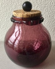 BOCAL , POT couvert VERRE