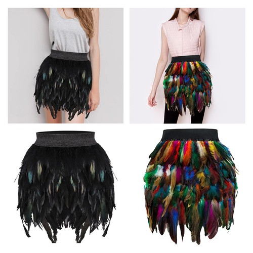 Femmes plume mini jupe tenue - jupe,