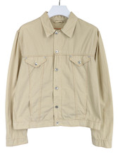 Hugo Boss Veste Homme Ue 54 Bouton Avant HB32 Beige Camionneur Poches Poitrine