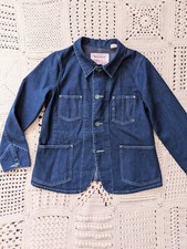 LVC Levi's Vintage Clothing 1915 Denim Corvée Sac Manteau WorkWear T 38