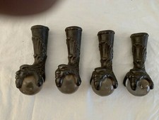 Antique Cast Iron Metal Glass
