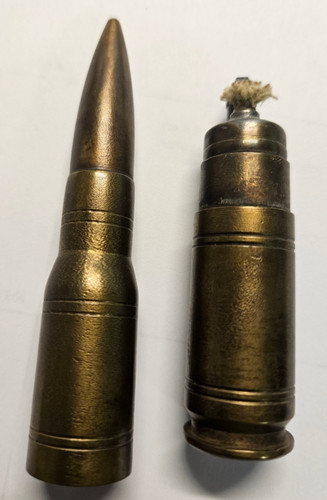 Vintage brass caliber - brass, 50
