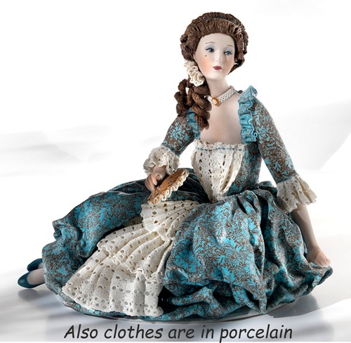 Statuette damina vénitienne - statuette,