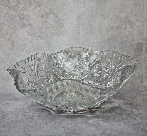 Saladier cristal taillé - saladier, en