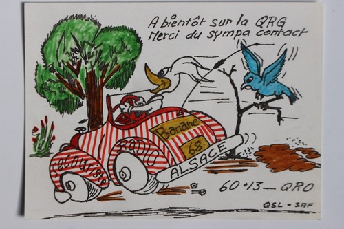 Carte postale qsl radio - carte,