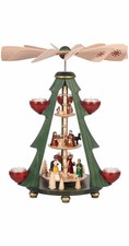 Pyramide de Noël scène de la Nativité, 3 étages, hauteur 40 cm, .. RG 15830 neuf