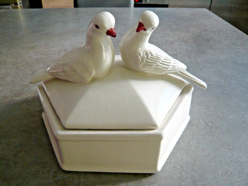Boite ceramique blanche - boite, en