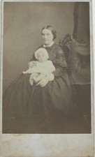 Mère Bébé T. Dupont Oran Carte de visite Cdv Photo n°P Vintage Albumine c1860
