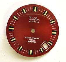 Dial cadran FE 140 1 plongée Etanche VINTAGE SKIN diver Difor Zifferblatt 26 mm