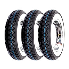 Roues Kenda K333 Bande Blanche 3.50-10 VESPA LML NV 125 150 200 QUATTRO COMPLÈTE