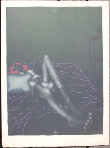 Paul wunderlich lithographie - -,