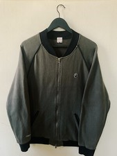 Vintage Y2K Bape A Bathing Ape Head One Point Cotton Bomber Jacket Gray