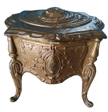 Boite à Bijoux, Coffret en Régule Napoléon III du 19eme Siècle, Style Louis XV