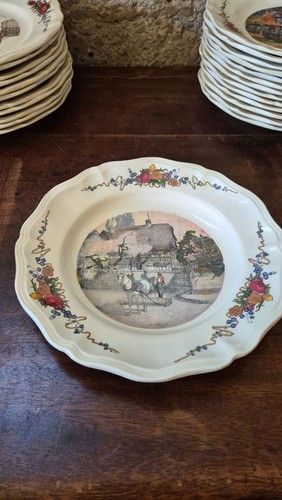Assiette faïence décor