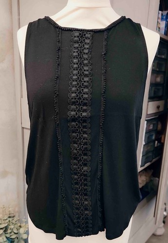 Top shirt noir avec - top,