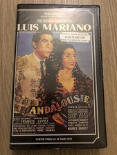 CASSETTE VIDÉO VHS ANDALOUSIE LUIS MARIANO RENÉ CHATEAU RARE
