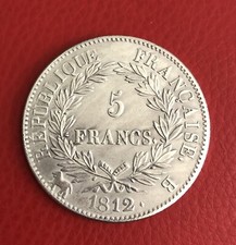 Pièce France 5 Francs 1812 et Carolus IIII 1804 8 Reales Didactique