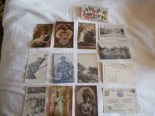 Lot cartes postale - cartes, la