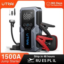 UTRAI 1500A Car Jump Starter Power Bank Portable 150PSI Air Pump Car Battery Eme