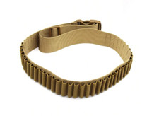 Ceinture de chasse beige 50 cartouches