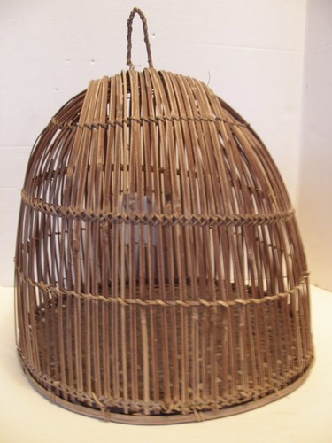 Vintage bamboo wicker hanging - bamboo/,
