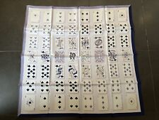 Foulard Hermès en soie 90 cm : Jeu de cartes - Neuf avec étiquette