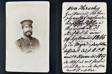 Selle, Potsdam, Militaire von Hirschy Vintage cdv albumen print Tirage albumin