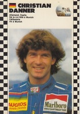 RARE CARTE POSTALE PILOTE F1 GRAND PRIX SAISON 1986-1987 CHRISTIAN DANNER OSELLA