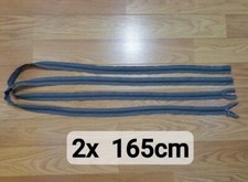 LOT 2 fermeture éclair zip de 165cm gris 1m65 - couture - Destockage Mercerie