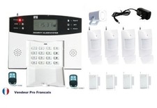 Kit Alarme de Maison Téléphonique sans fil 4 zones evolutif de 4 à  99 zones