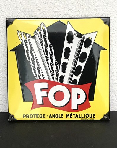 Plaque émaillée fop - plaque,