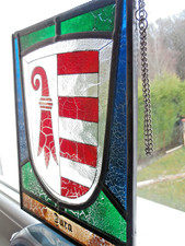 vitrail en étain et verre