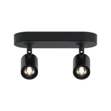 Müller-Licht Lampe Murale LED Plafonnier Applique Noir 2 X 5W 1100LM Blanc Chaud