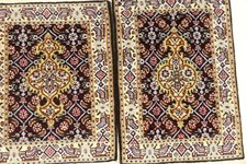 2 X Tapis Oriental Noué à la
