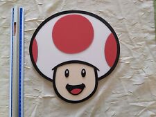enseigne tête de toad à fixer au mur nintendo sign mario