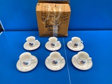 Lot de 6 Mug Tasse a Café vintage Provincial Bouquet 1987 JMP STONEWARE NEUF