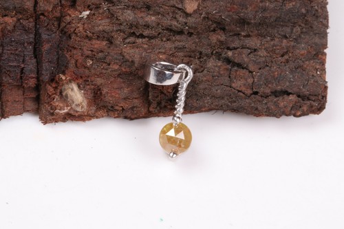 Pendentif diamant taille - , rose